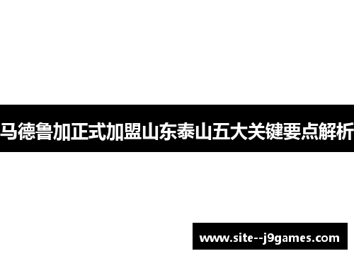 马德鲁加正式加盟山东泰山五大关键要点解析